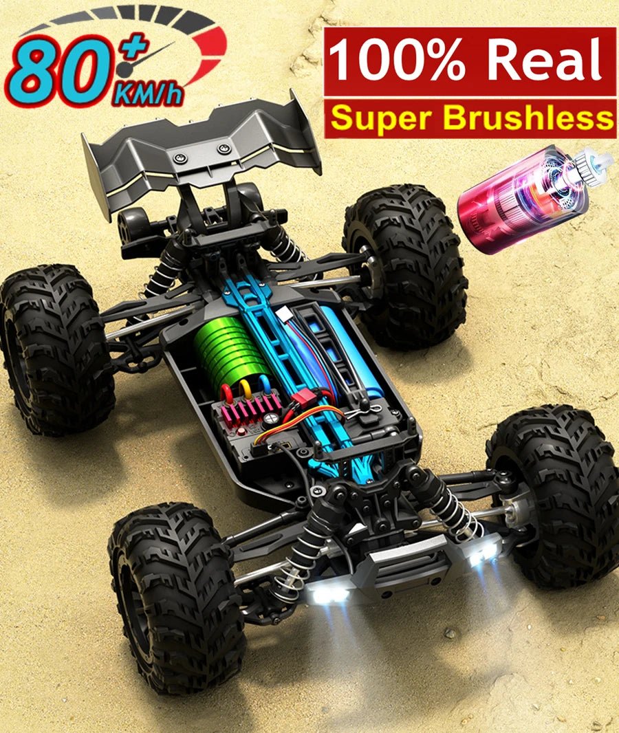 4WD RC Off-Road Drift Car - Super Brushless 50/80KM/h Toy