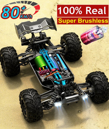 4WD RC Off-Road Drift Car - Super Brushless 50/80KM/h Toy