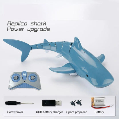 Smart RC Shark & Whale Spray Water Toy - Remote Control Fish Robot
