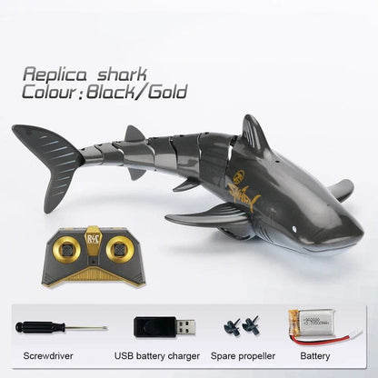 Smart RC Shark & Whale Spray Water Toy - Remote Control Fish Robot