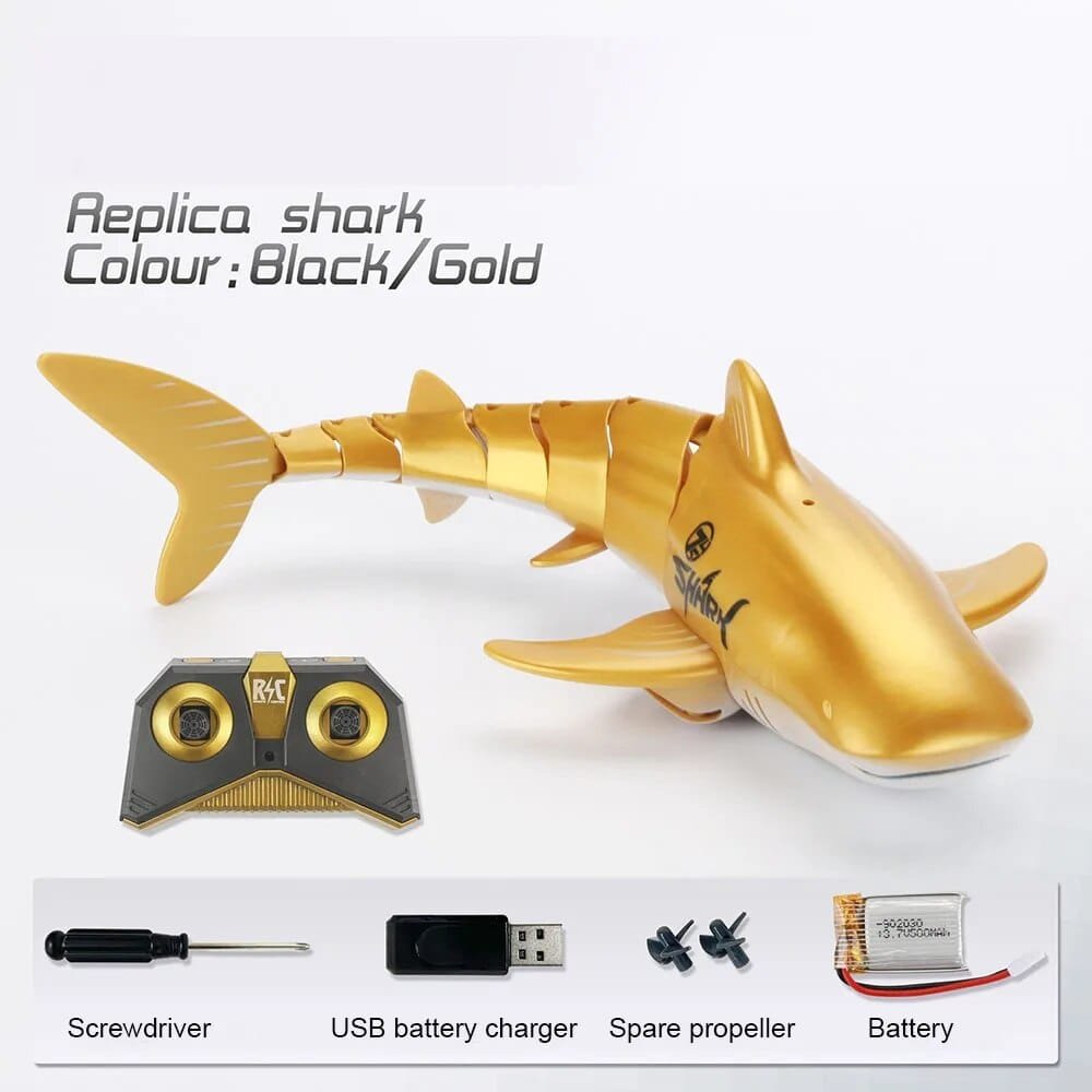 Smart RC Shark & Whale Spray Water Toy - Remote Control Fish Robot