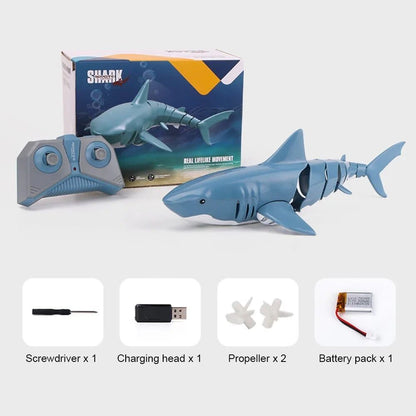 Smart RC Shark & Whale Spray Water Toy - Remote Control Fish Robot
