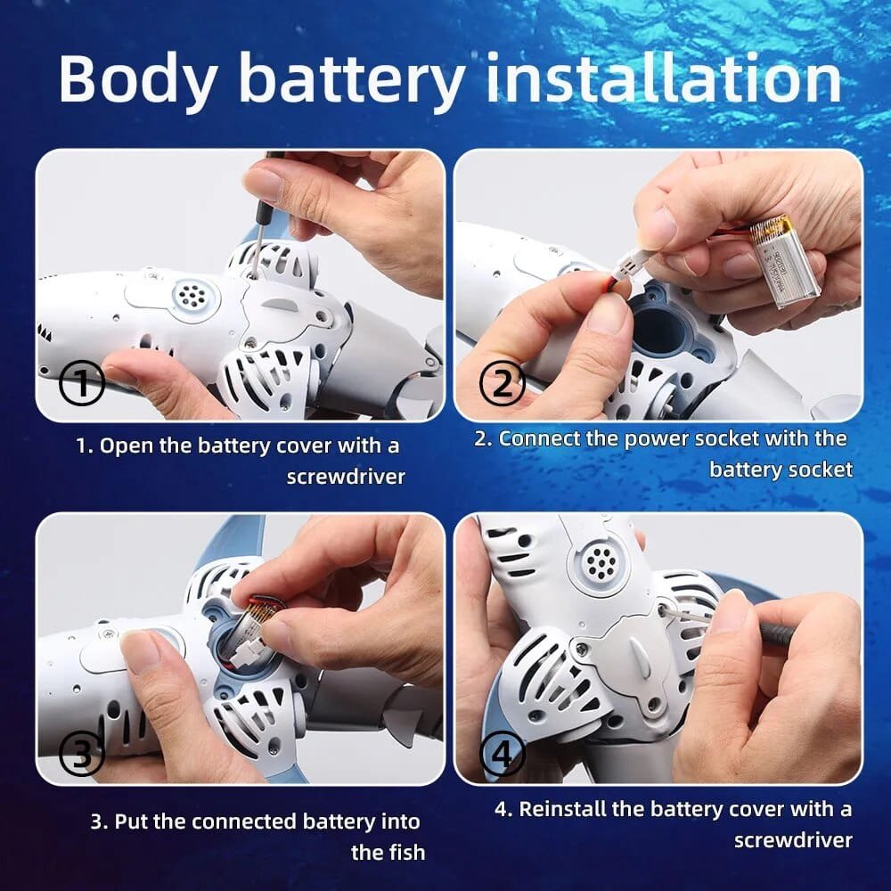 Smart RC Shark & Whale Spray Water Toy - Remote Control Fish Robot