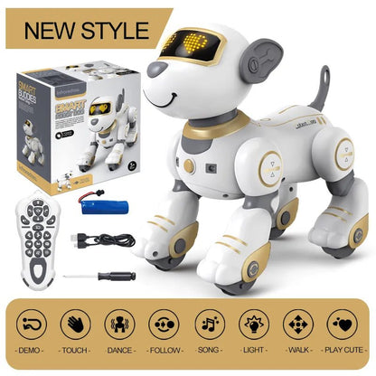 Funny RC Stunt Dog - Voice Command Robot Toy for Kids