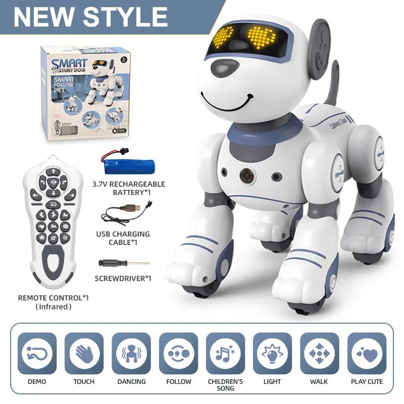 Funny RC Stunt Dog - Voice Command Robot Toy for Kids