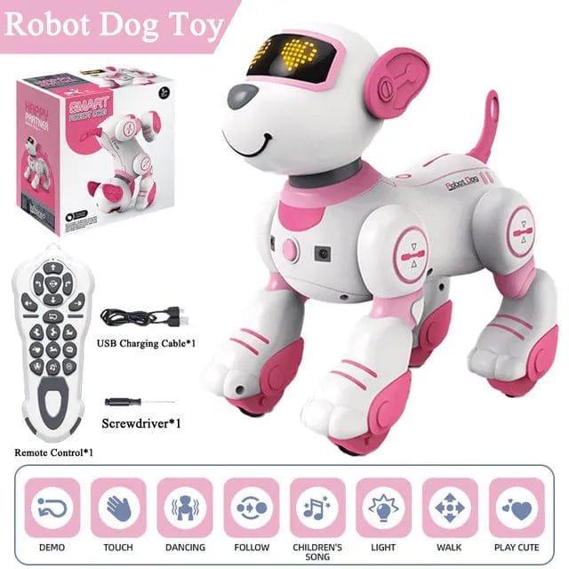 Stunt Walking Robot Dog: Remote Control Pet Toy