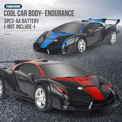 2-in-1 RC Transforming Robot Car - Electric Sports Model Toy