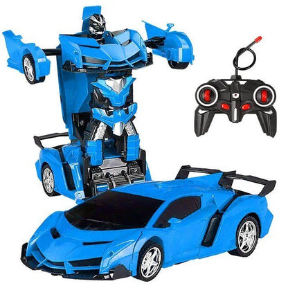 2-in-1 RC Transforming Robot Car - Electric Sports Model Toy