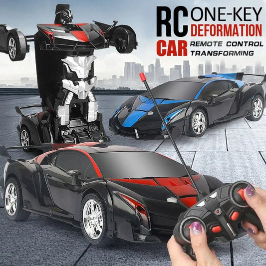 2-in-1 RC Transforming Robot Car - Electric Sports Model Toy