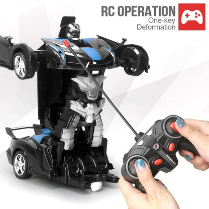 2-in-1 RC Transforming Robot Car - Electric Sports Model Toy
