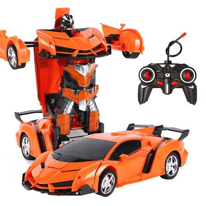 2-in-1 RC Transforming Robot Car - Electric Sports Model Toy