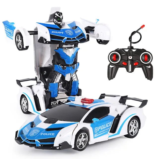 2-in-1 RC Transforming Robot Car - Electric Sports Model Toy