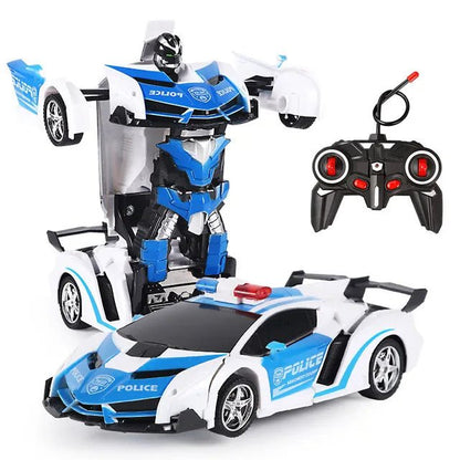2-in-1 RC Transforming Robot Car - Electric Sports Model Toy