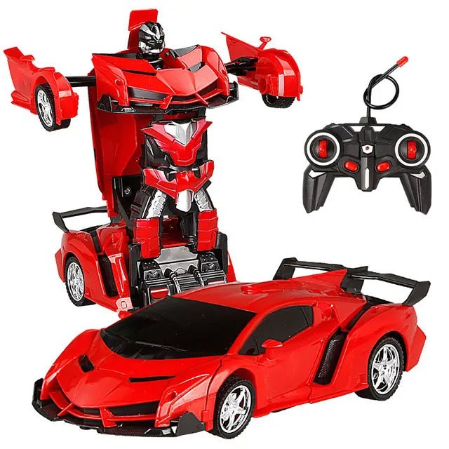 2-in-1 RC Transforming Robot Car - Electric Sports Model Toy