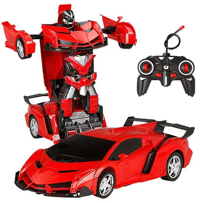 2-in-1 RC Transforming Robot Car - Electric Sports Model Toy