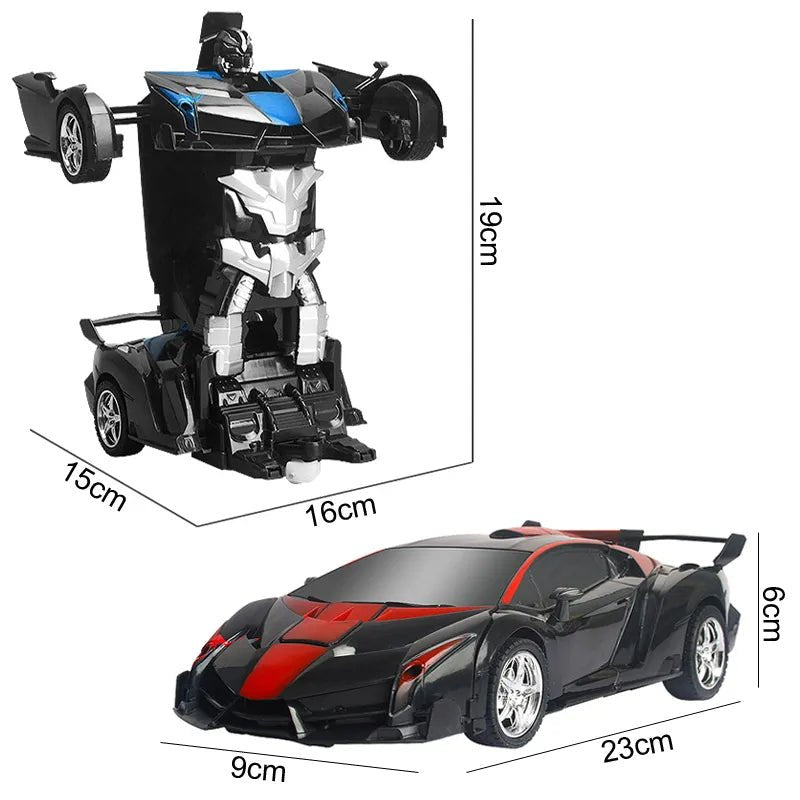 2-in-1 RC Transforming Robot Car - Electric Sports Model Toy