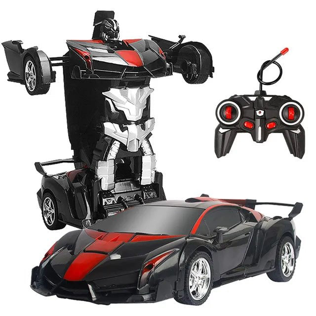 2-in-1 RC Transforming Robot Car - Electric Sports Model Toy