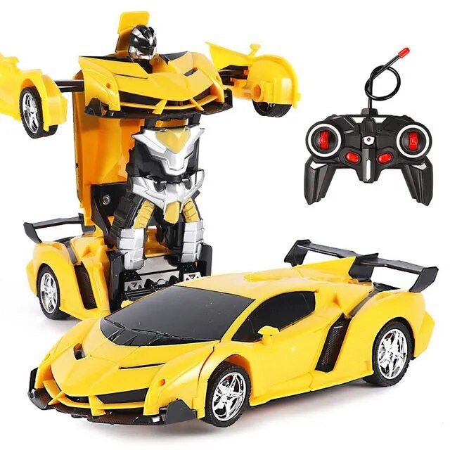2-in-1 RC Transforming Robot Car - Electric Sports Model Toy