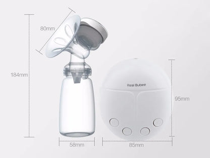 Real Bubee Electric Breast Pump - Single/Double, USB, BPA Free