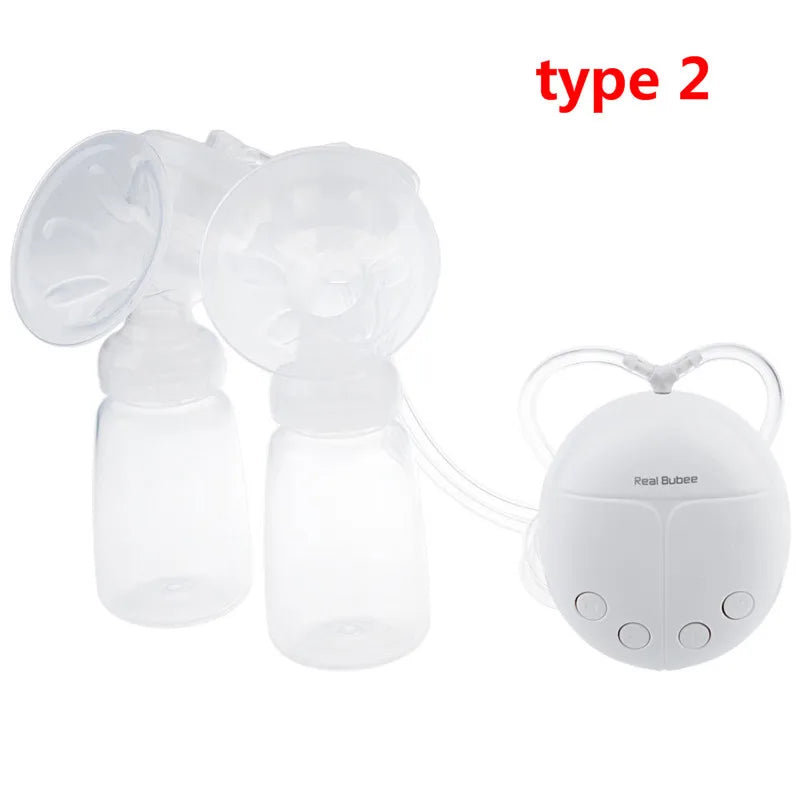Real Bubee Electric Breast Pump - Single/Double, USB, BPA Free