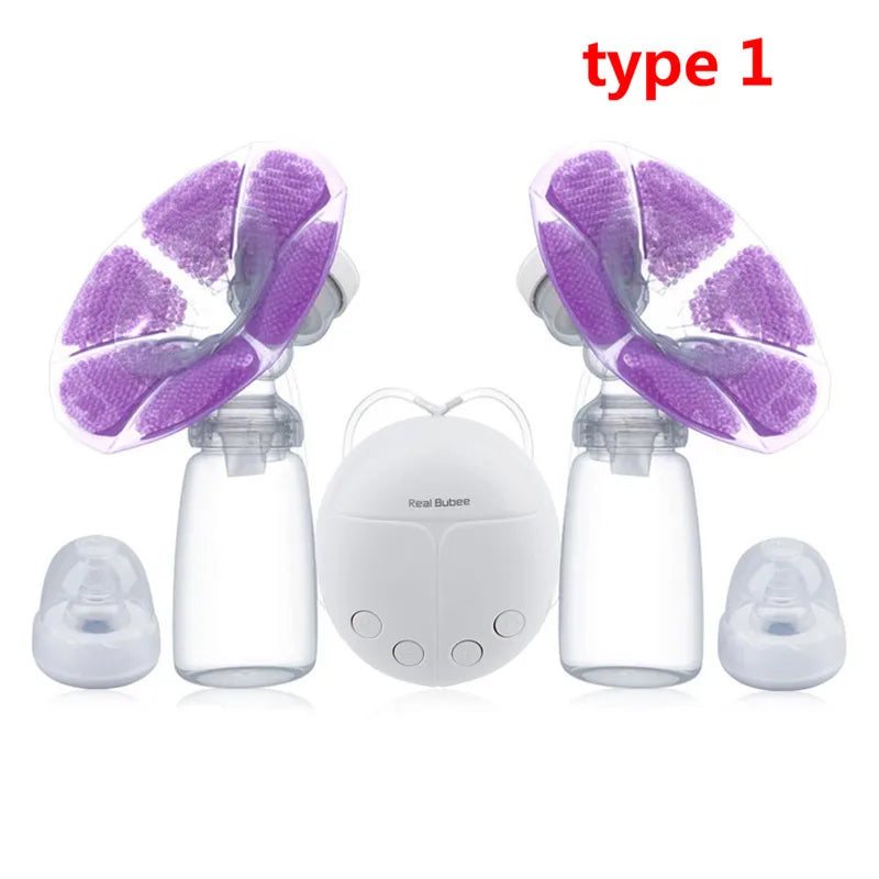 Real Bubee Electric Breast Pump - Single/Double, USB, BPA Free