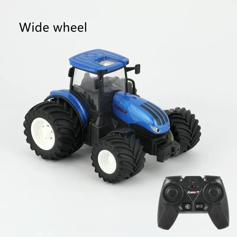 1/24 RC Tractor Trailer Set with LED - Farming Simulator Toy