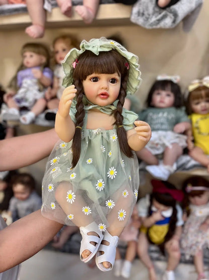 55cm Full Silicone Reborn Doll - Long Hair Betty Princess