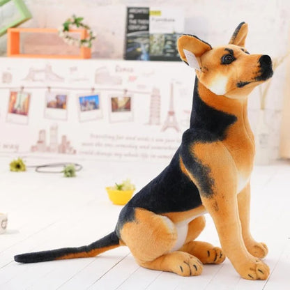 Giant 30-90cm German Shepherd Plush - Realistic Stuffed Toy