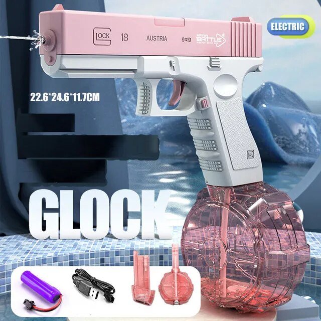 Full-Automatic Electric Water Blaster - Sporty Pistol-Style Toy