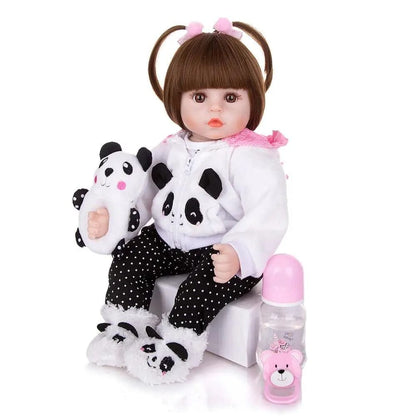 18" Lovely Reborn Baby Doll - 48cm, Cloth Body, Realistic