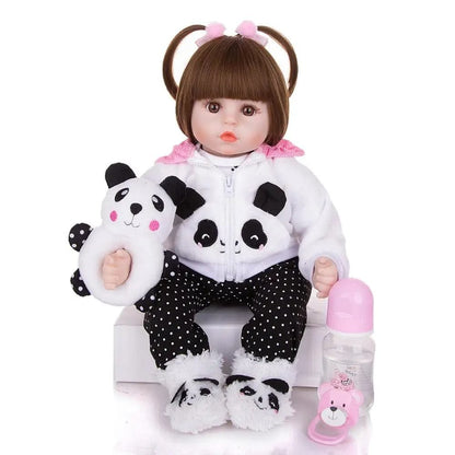 18" Lovely Reborn Baby Doll - 48cm, Cloth Body, Realistic