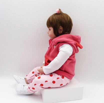 47cm soft silicone reborn toddler baby dolls