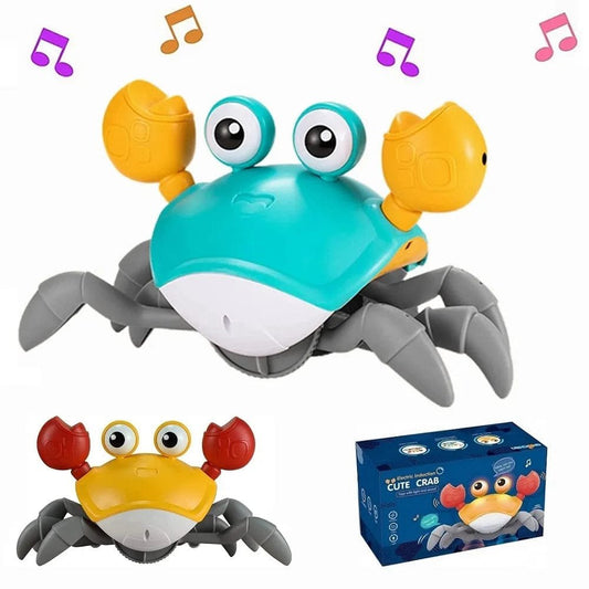 Rechargeable Crawling Crab Toy for Babies - Tummy Time Fun