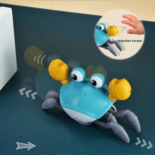 Rechargeable Induction Crab Toy - Musical Interactive Climber for Kids