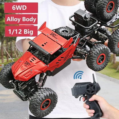 1/12 Big 38CM 6WD RC Car, 2.4Ghz, High-Speed Off-Road Truck Toy