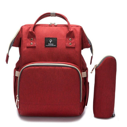 Baby Diaper Bag With USB Interface Large Capacity Waterproof Nappy Bag