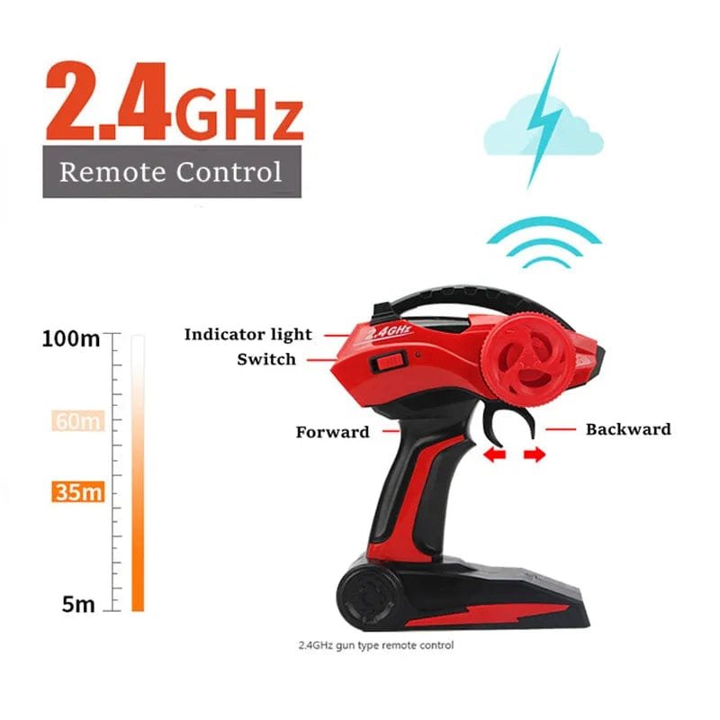 1:12/1:16 4WD RC Car with LED, 2.4G Radio, Off-Road Buggy for Kids