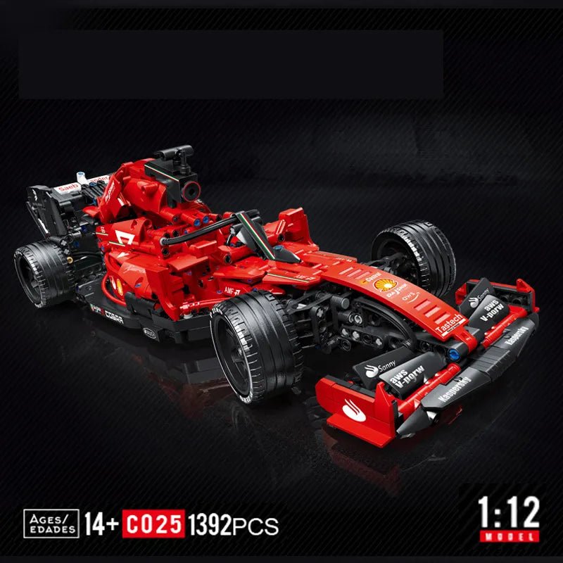F1 Formula RC Racing Car, 1089pcs High-Tech Building Blocks Set