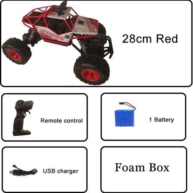 1:12 High-Speed 4WD RC Car - 37cm Off-Road Electric Vehicle