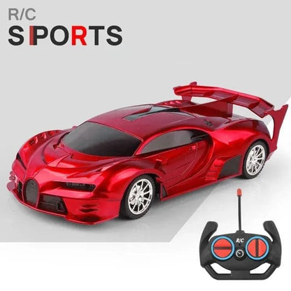 1/18 RC Sports Car with LED Light - 2.4G High-Speed Drift Toy