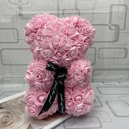 25cm Red Rose Teddy Bear - Ideal Valentine's Day & Christmas Gift