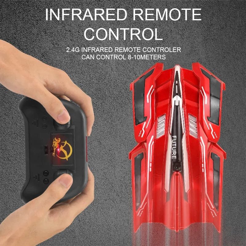 Wall-Climbing RC Car with Lights - Drift Stunt Racing Toy