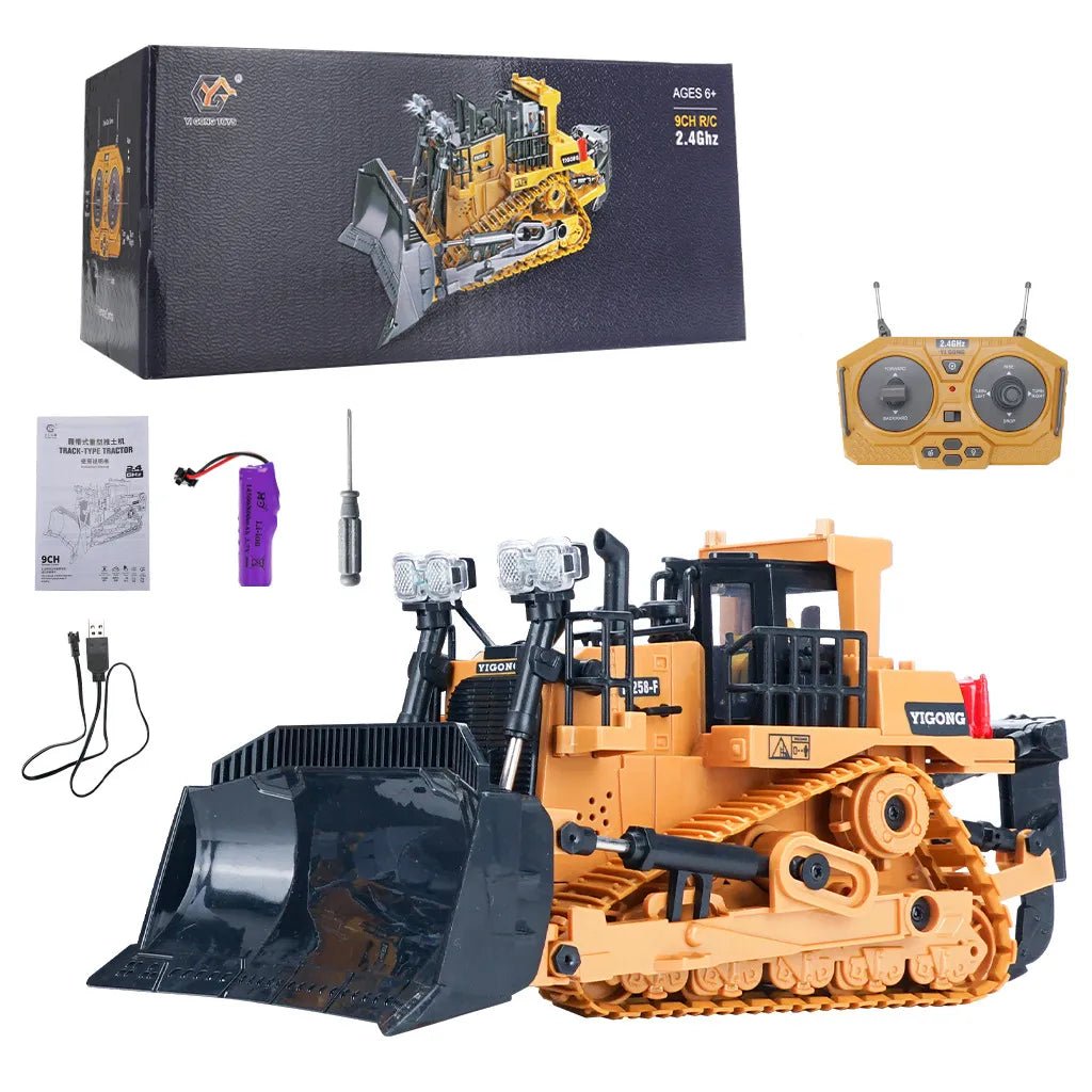 1:20 RC Excavator & Dumper, 2.4G Remote Control Truck for Kids