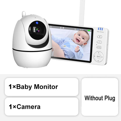 5" PTZ Video Baby Monitor with 300m Range