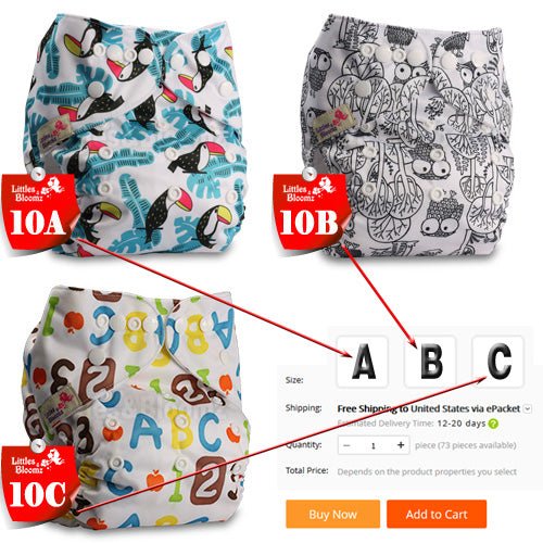 Baby Washable Reusable Cloth Pocket Nappy Diaper
