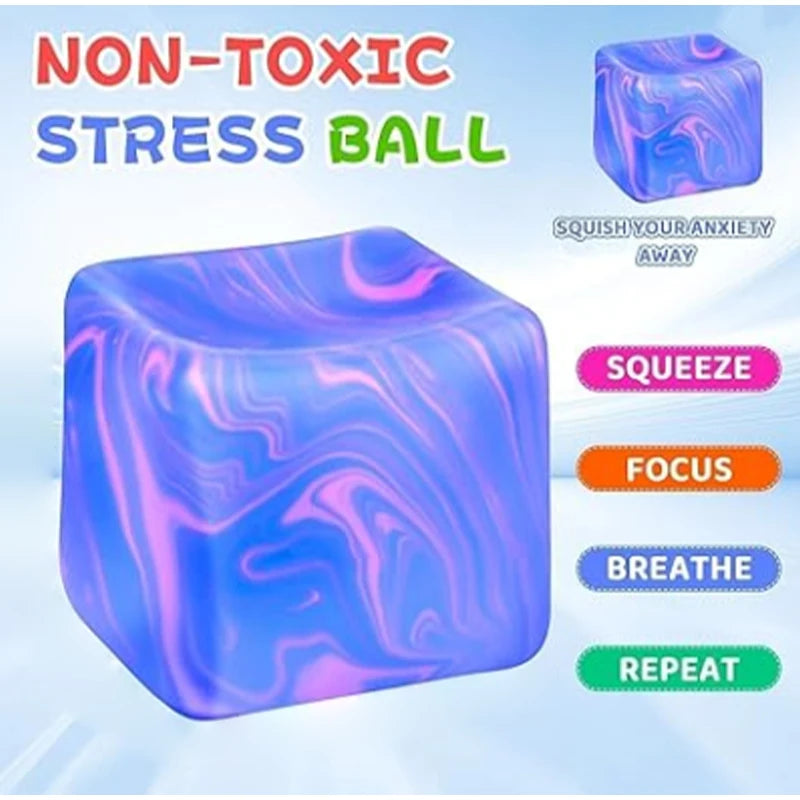 Nee Doh Ripple Ice Cube Squeeze Fidget Toy
