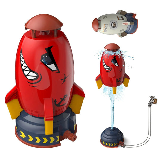 Rocket Water Sprinkler Toy - Outdoor Fun for Kids