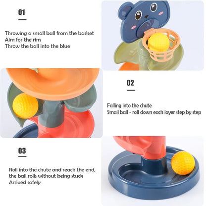 2-7 Layer Rolling Ball Track Tower - Educational Toy for Kids