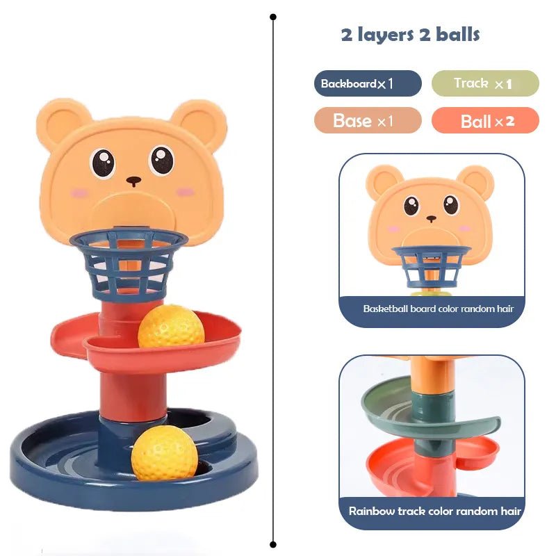 2-7 Layer Rolling Ball Track Tower - Educational Toy for Kids