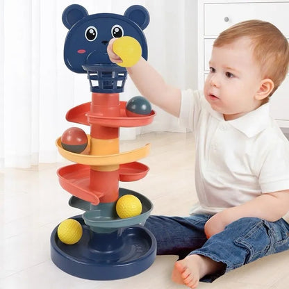2-7 Layer Rolling Ball Track Tower - Educational Toy for Kids